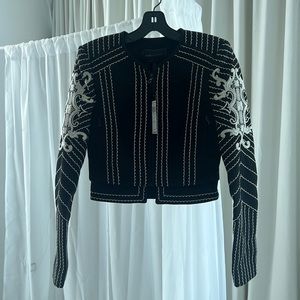 BCBG Max Azria “Aidan” embroidered jacket XS *tag attached*